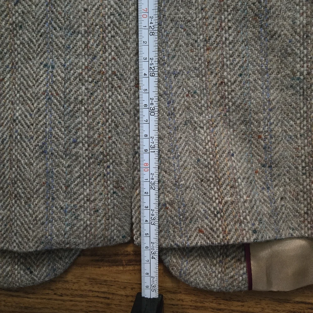 Imperial by Haggar Tweed Blazer Jacket Men's 46L 100% Wool USA Sport Coat Classy